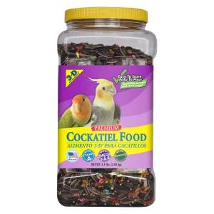 3-D Pet Products Premium Cockatiel Bird Food Seeds, with Probiotics