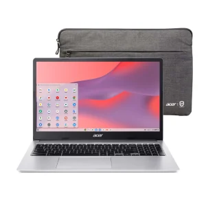 Acer Chromebook 315 15.6 inch Laptop Intel Processor N4500 4GB RAM 64GB eMMC Pure Silver, ChromeOS