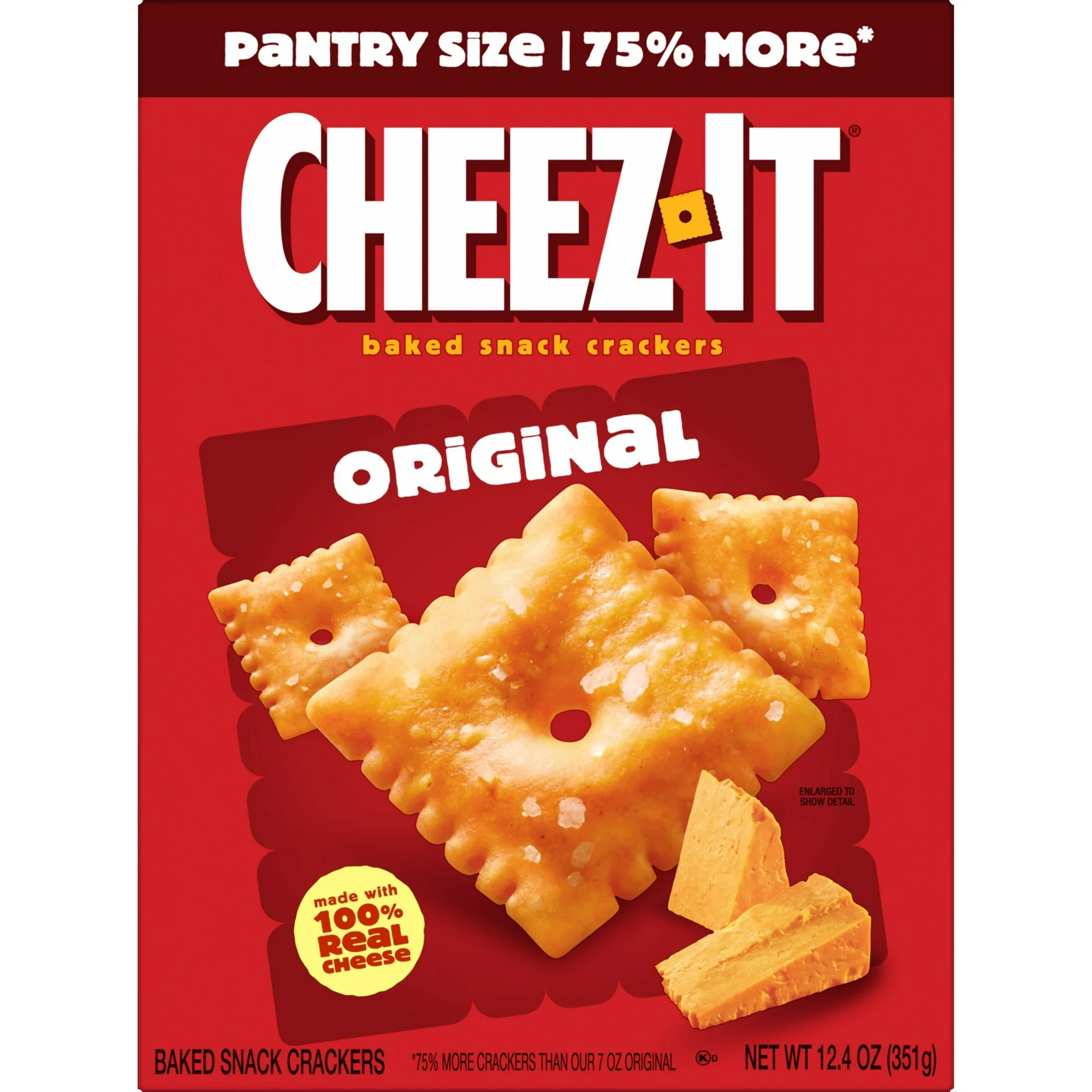 Cheez-It Original Cheese Crackers, Baked Snack Crackers, 12.4 oz
