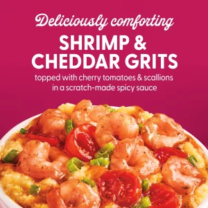 Dolly Parton's Shrimp & Grits With Cheese, Tomatoes, Scallions, Spicy Sauce 11 oz (frozen)