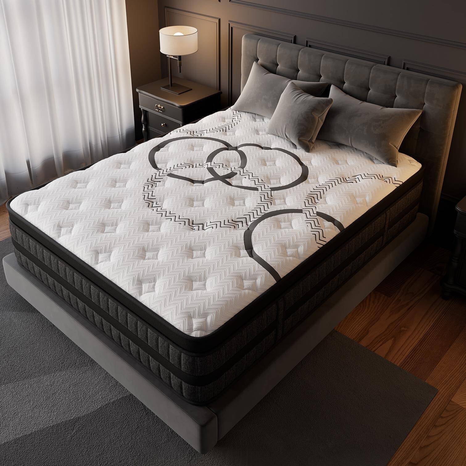 GREOO King Mattress 14″ Hybrid Gel Memory Foam Mattress