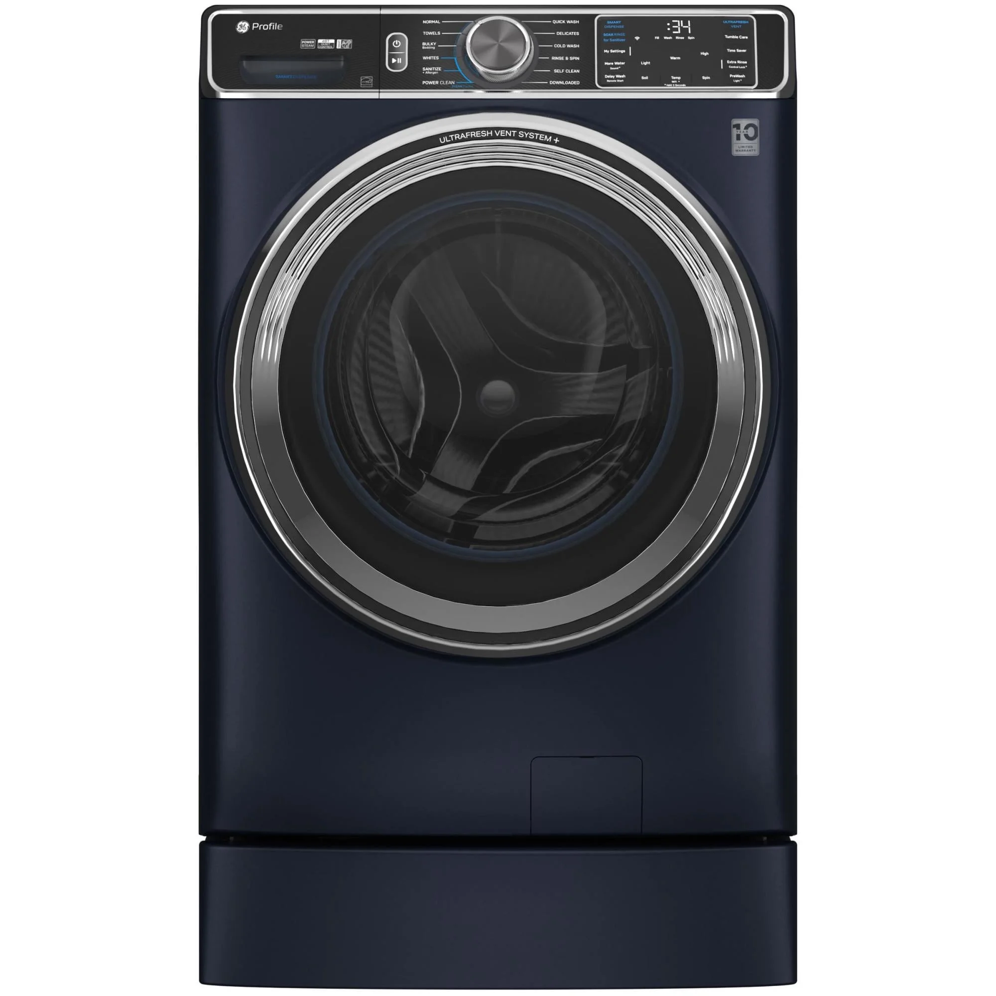 Ge Profile Pfw870s 28″ Wide 5.3 Cu. Ft. Front Loading Washing Machine