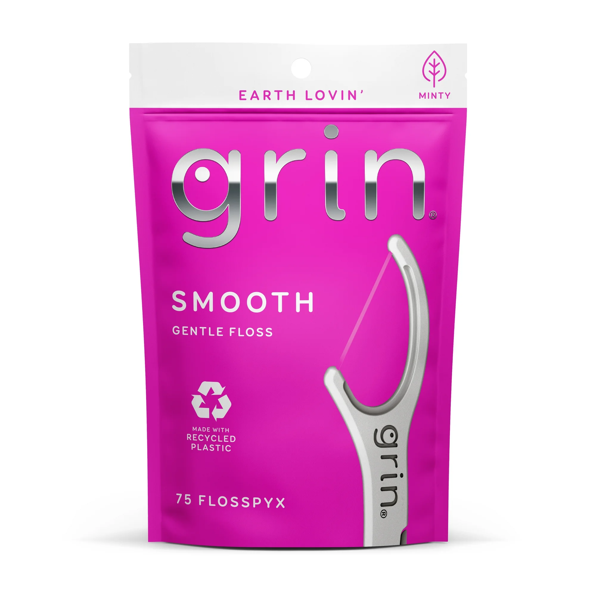 Grin Smooth Flosspyx - 75 ct - Dental Floss Picks