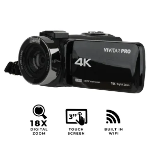 Vivitar 4K HD Digital Video Camera with WiFi
