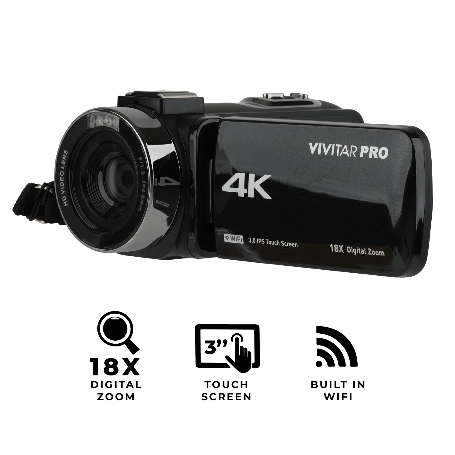 Vivitar 4K HD Digital Video Camera with WiFi